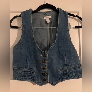 Forever 21 Blue Denim Vest